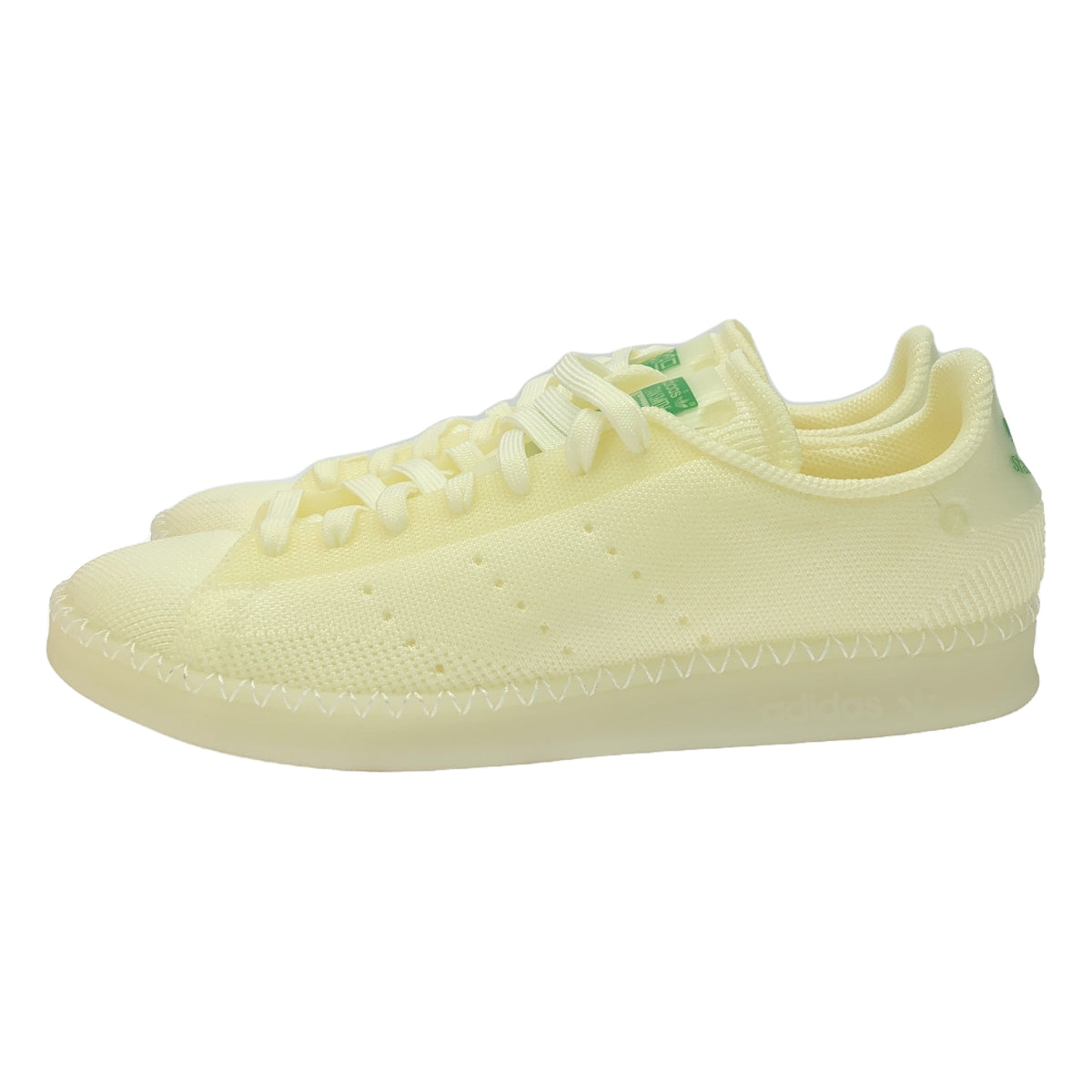 【미품】 adidas / 아디다스 | 2021 | Stan Smith Made To Be Remade Cloud White 스탠스 미스 스니커즈 | 24 | 아이보리 / 그린 | 여성