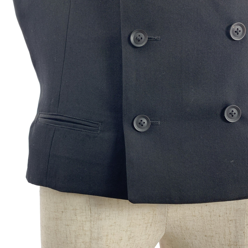 YOHJI YAMAMOTO POUR HOMME / ヨウジヤマモトプールオム | 2020AW | ウール ギャバジン オーバー 6BSピークドラペルベスト ジレ / 総裏地 | 3 |