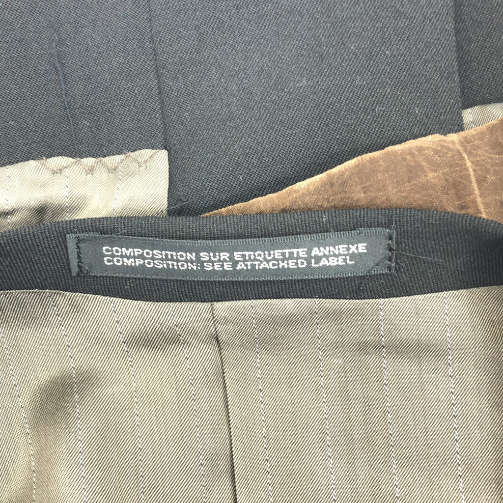 YOHJI YAMAMOTO POUR HOMME / ヨウジヤマモトプールオム | 2020AW | ウール ギャバジン オーバー 6BSピークドラペルベスト ジレ / 総裏地 | 3 |