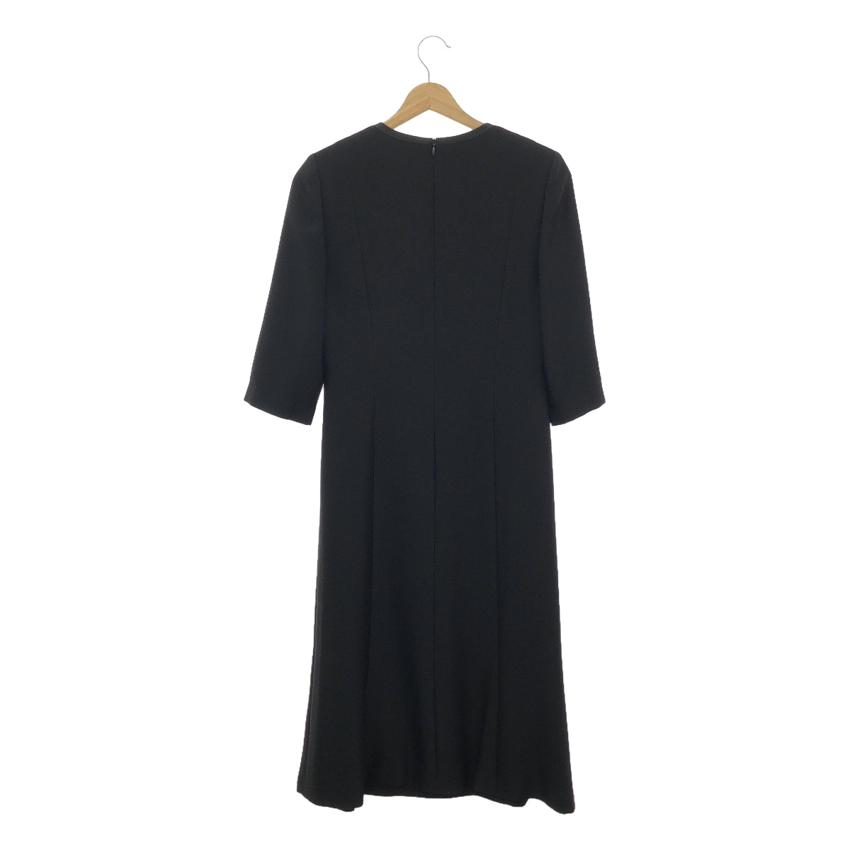 [Beautiful Condition] LANVIN | NOIR Tokyo Soir Triacetate Rayon Piping Formal Dress | 38 | Black | Women's