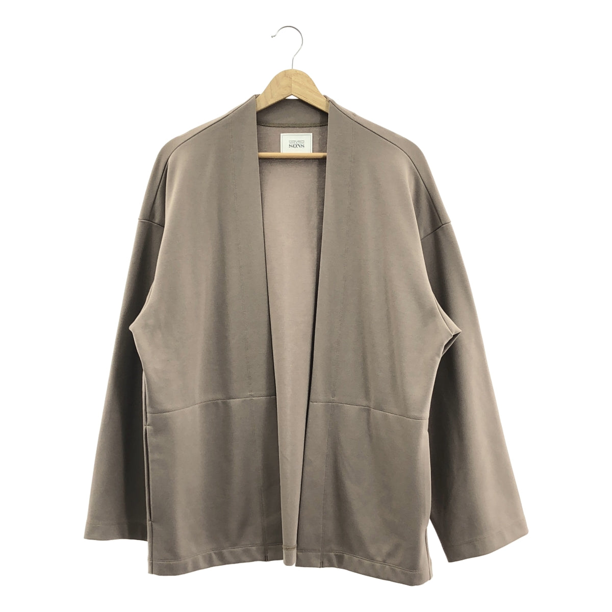 UNITED ARROWS &amp; SONS / 유나이티드 아로즈 앤 샌즈 | HEALING CARDIGAN 오픈 프론트 힐링 가디건 | M | 베이지 | 남성