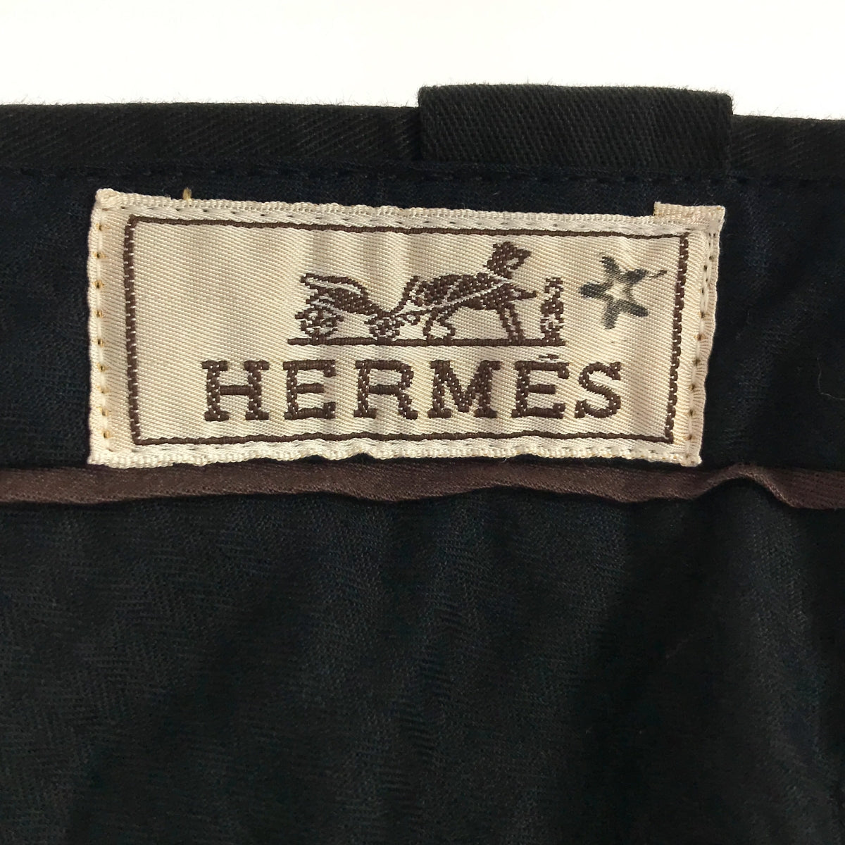 【미품】 HERMES / 헤르메스 | 더블 포켓 카고 슬랙스 팬츠 | 44 | 블랙 | 남성
