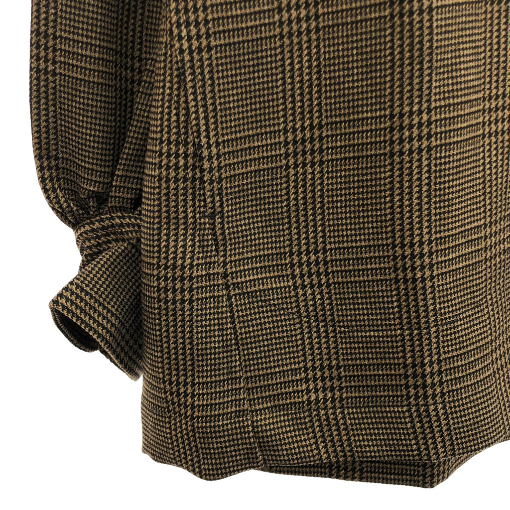 【신품】 prasthana / 프라스타나 | balloon sleeve P / O shirt 셔츠 | M | 브라운 | 남성