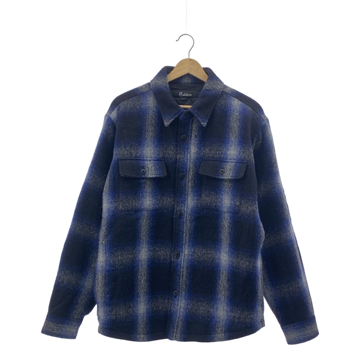 Edition / Edition Tomorrowland | 2023 秋冬 | 漸層格紋羊毛夾棉襯衫外套 | M 碼 | 多色 | 男款