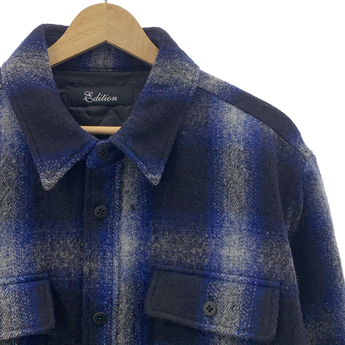 Edition / Edition Tomorrowland | 2023 秋冬 | 漸層格紋羊毛夾棉襯衫外套 | M 碼 | 多色 | 男款