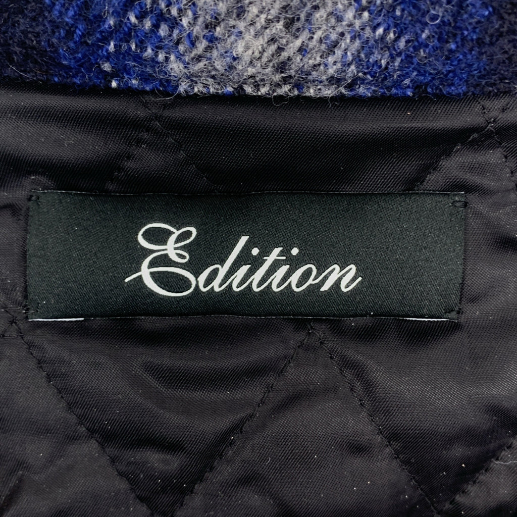 Edition / エディション トゥモローランド | 2023AW | オンブレチェック ウール 中綿 シャツジャケット | M | マルチカラー | メンズ