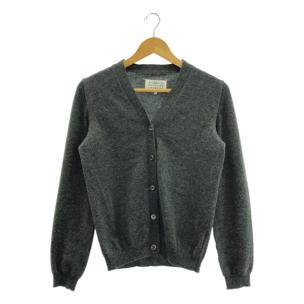 Maison Margiela / メゾンマルジェラ | ウール エルボーパッチ カーディガン | S | グレー | レディース