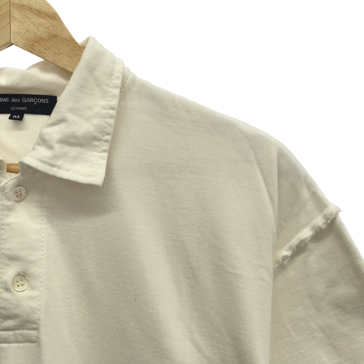 COMME des GARÇONS HOMME | 2006 春夏 | 混合材質層疊剪裁 Polo 衫 | M 碼 | 男款