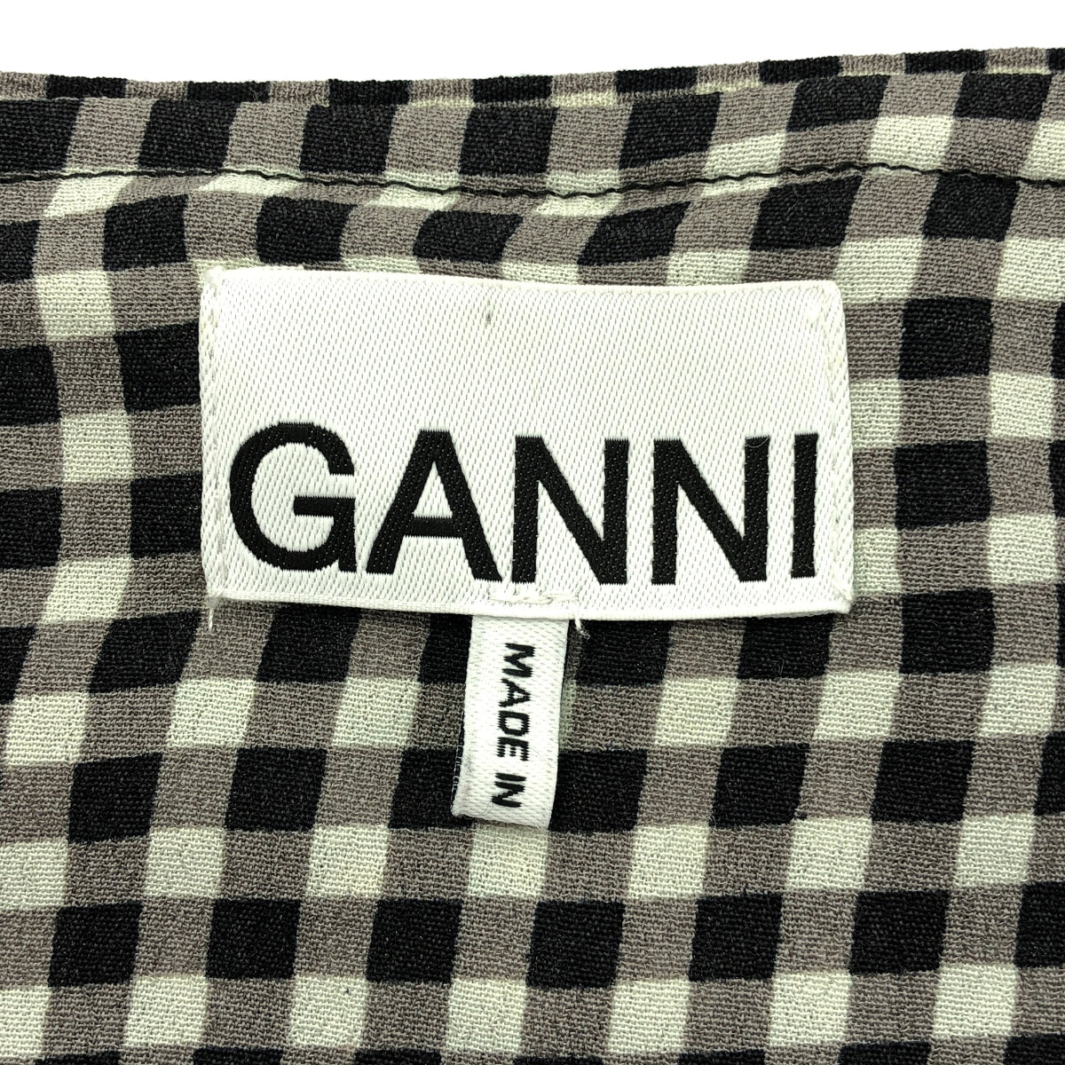 Ganni | Viscose check dress | 36 | Women's