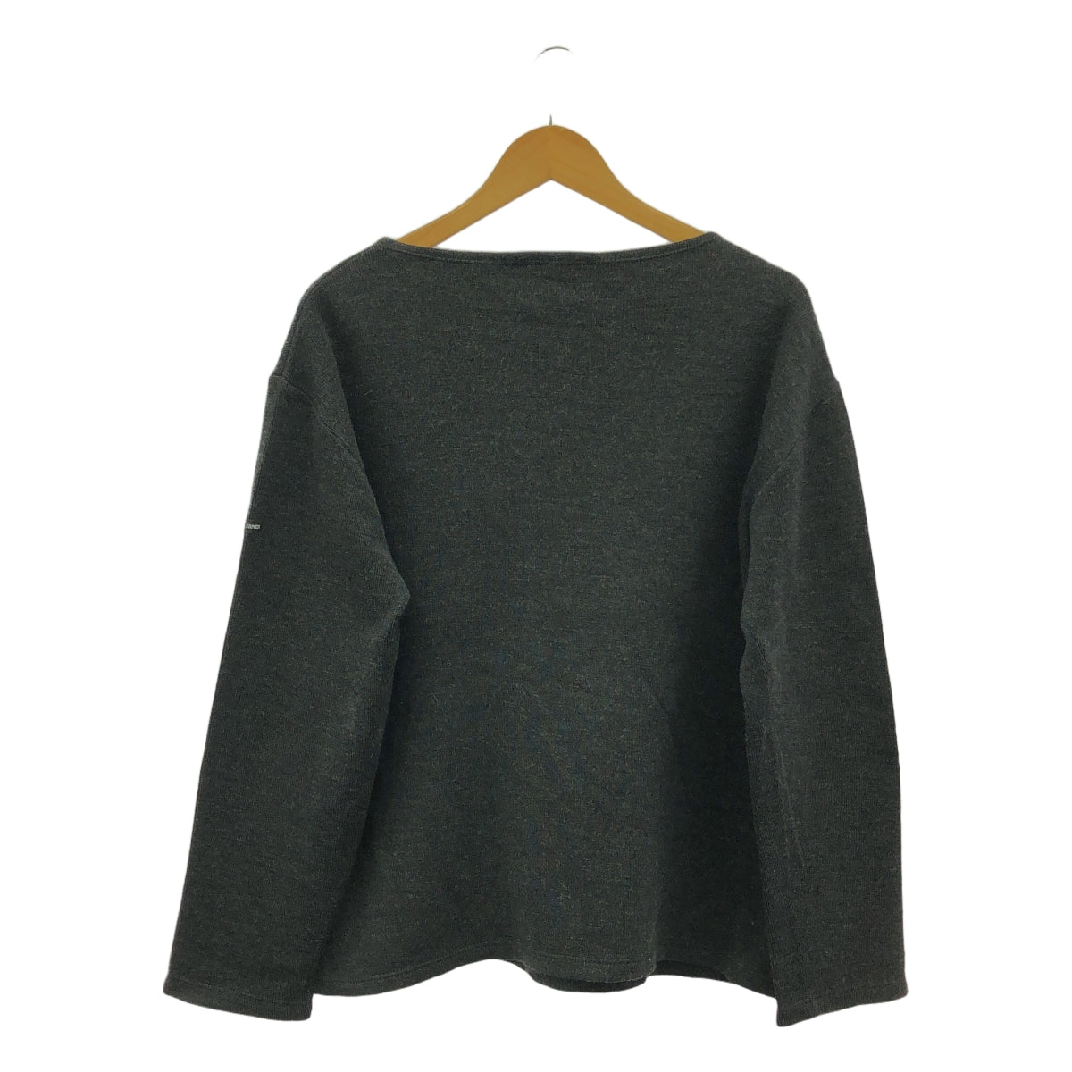 SAINT JAMES | 棉質羊毛雙面針織 | L | 炭灰 | 男款