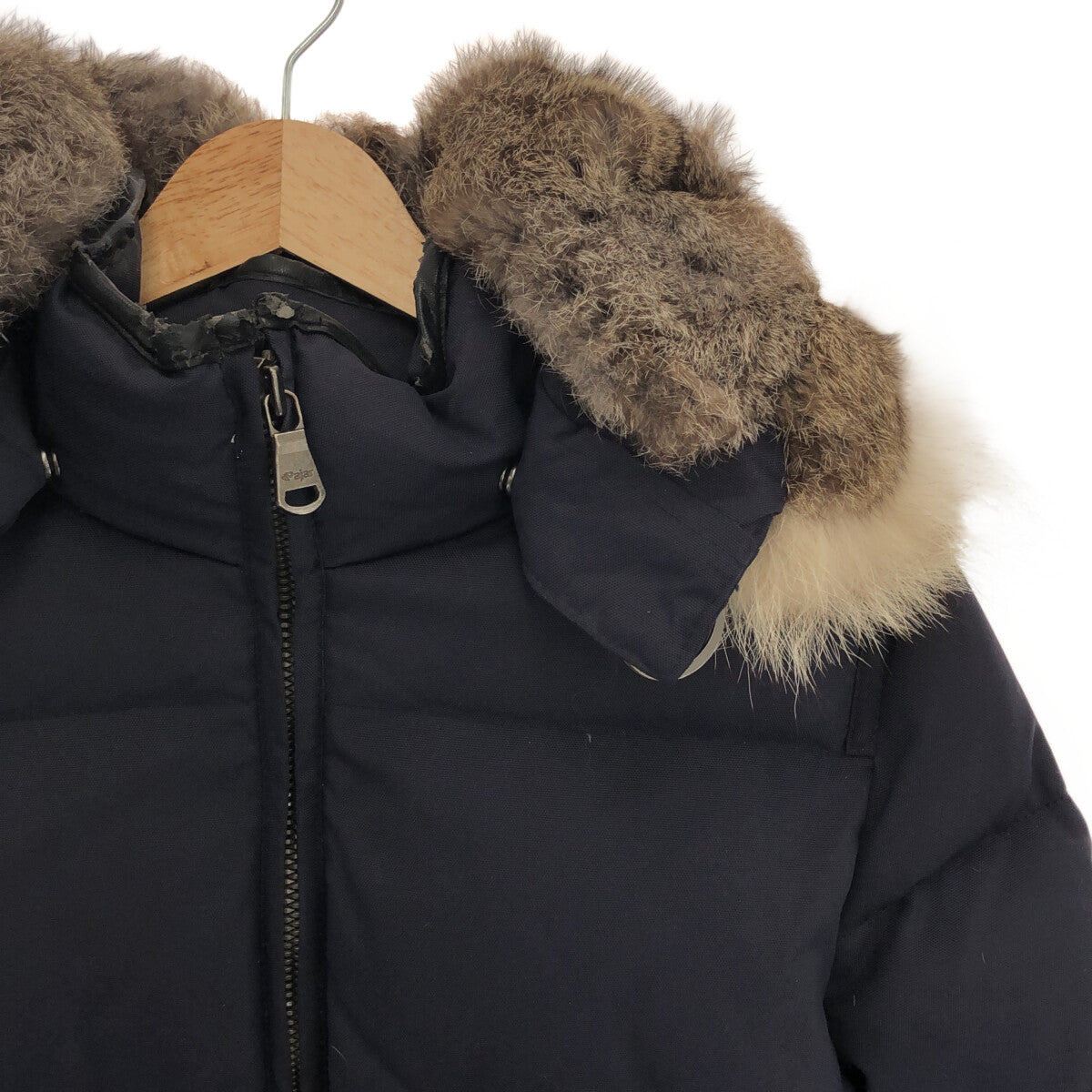 PAJAR CANADA | Cougar down coat with fur hood | S | Navy | Women's