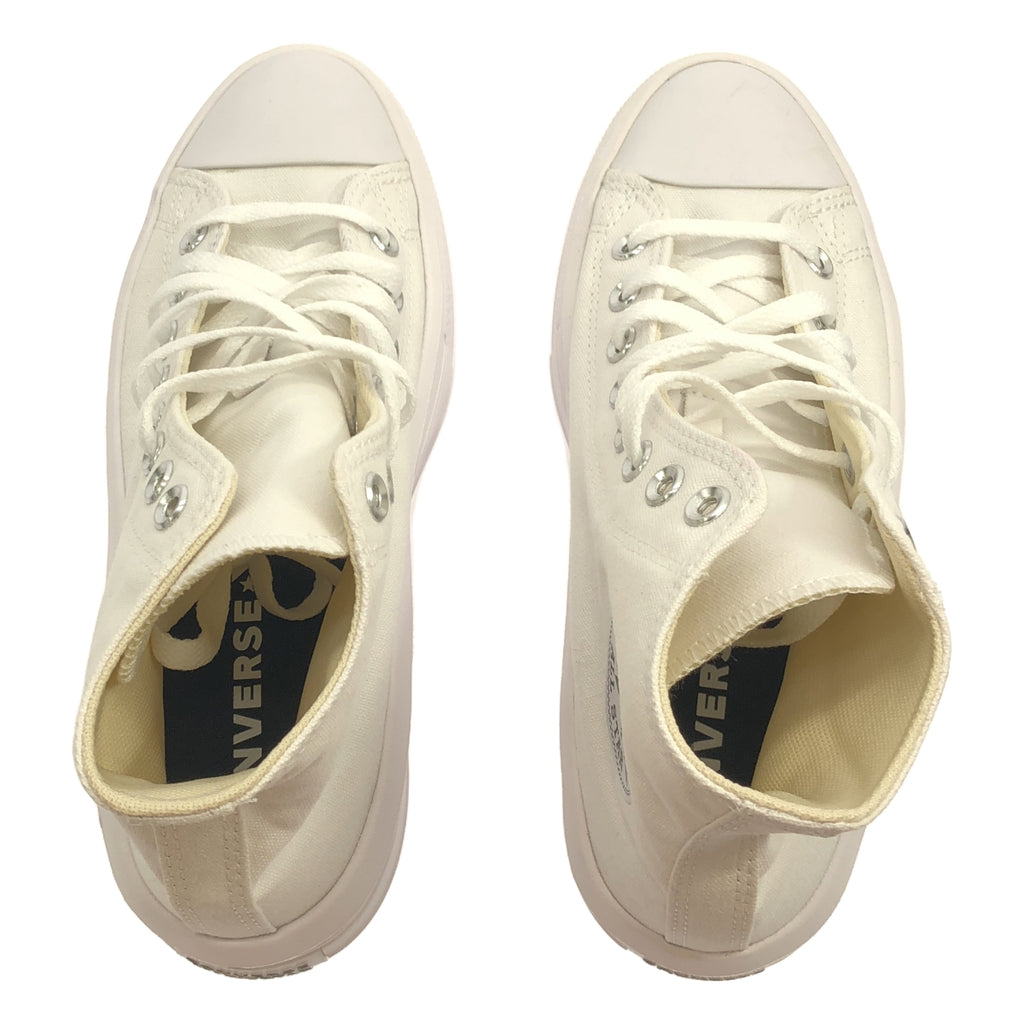【美品】  CONVERSE / コンバース | ALL STAR Move White HI CUT 568498C スニーカー | 25 | ホワイト | レディース