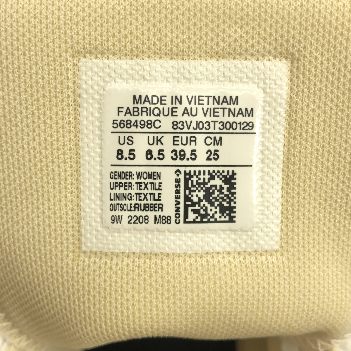 [狀況良好] 匡威 | ALL STAR Move 白色高筒 568498C 運動鞋 |尺寸 25 |白色 |女性的