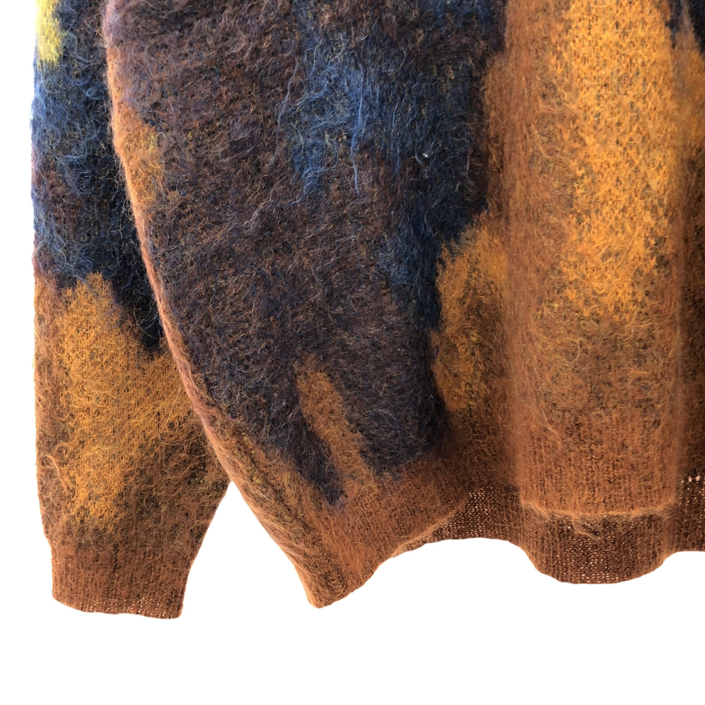 YOKE / ヨーク | 2022AW | knit sweater / モヘヤ クルーネック ニット セーター / ユニセックス | 1 | ブラウン | メンズ