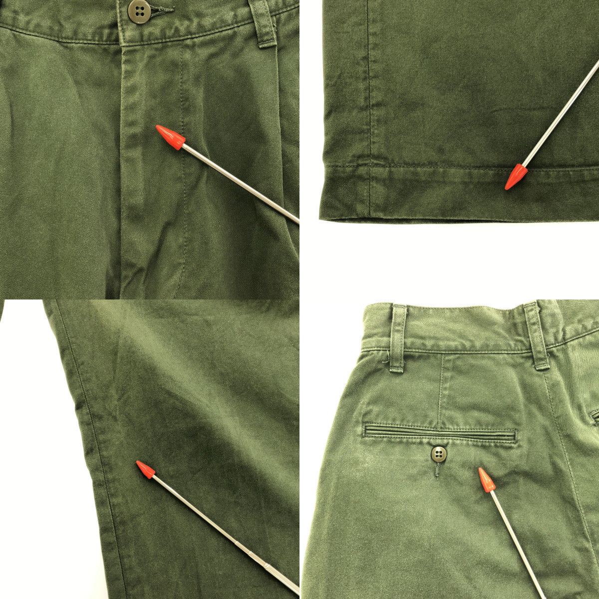 LENO / リノ | バギーチノトラウザーズ | 01 | カーキ | レディース