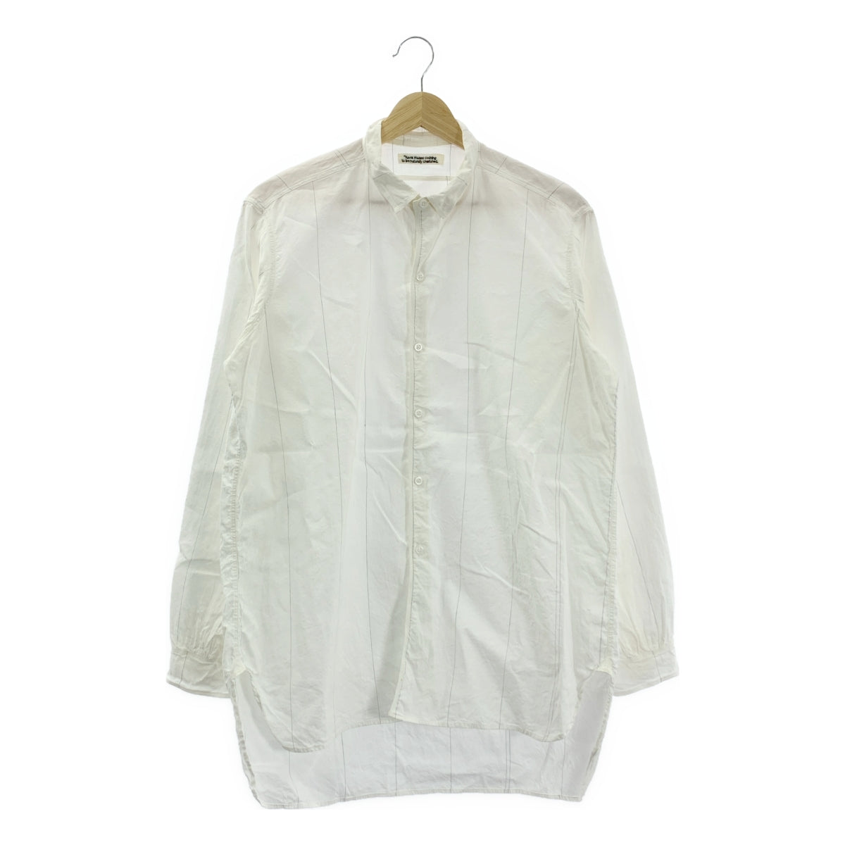 kaval / カヴァル | コットン リネン ギャザースリーブ シャツ ブラウス | M | ホワイト | レディース