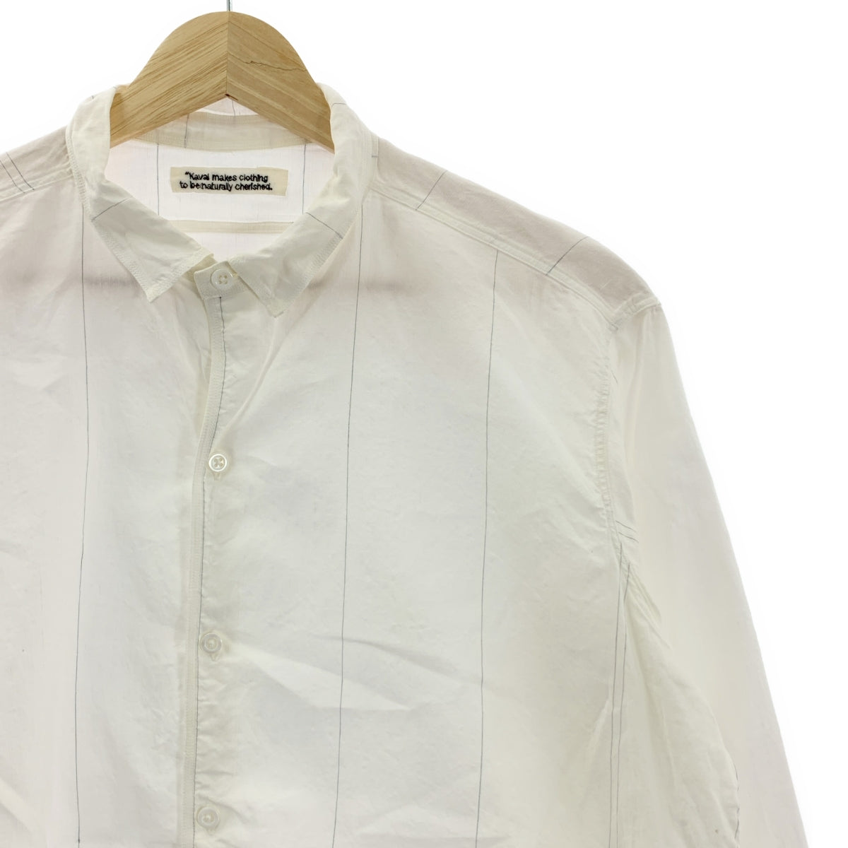 kaval / 카발 | 코튼 린넨 개더 슬리브 셔츠 블라우스 | M | 화이트 | 여성