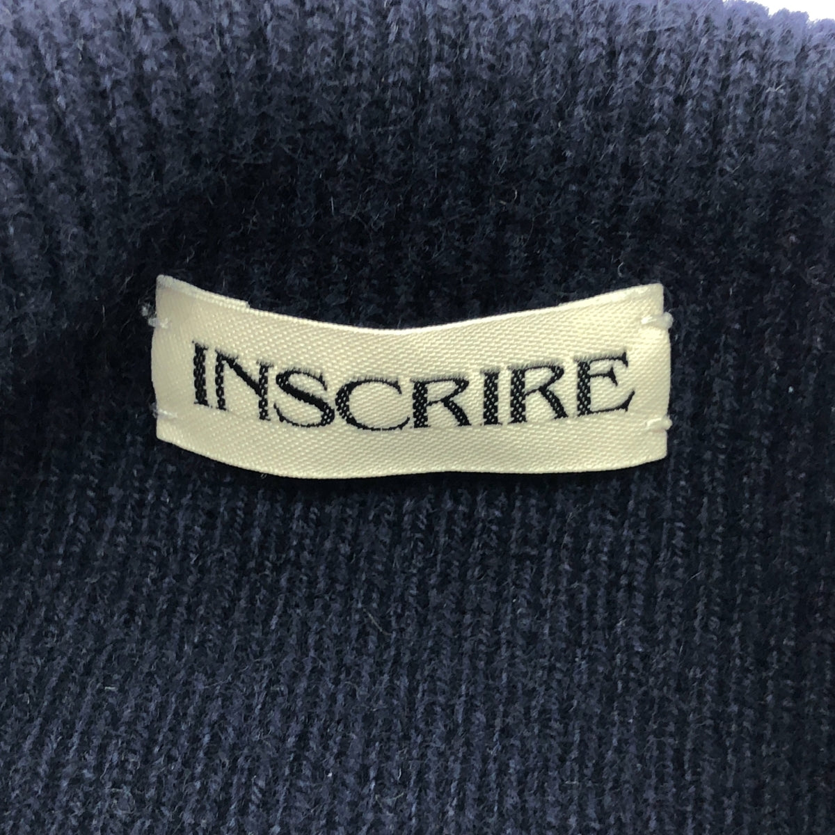 INSCRIRE / 안스쿠리아 | 울 터틀넥 니트 풀오버 | 네이비 | 여성