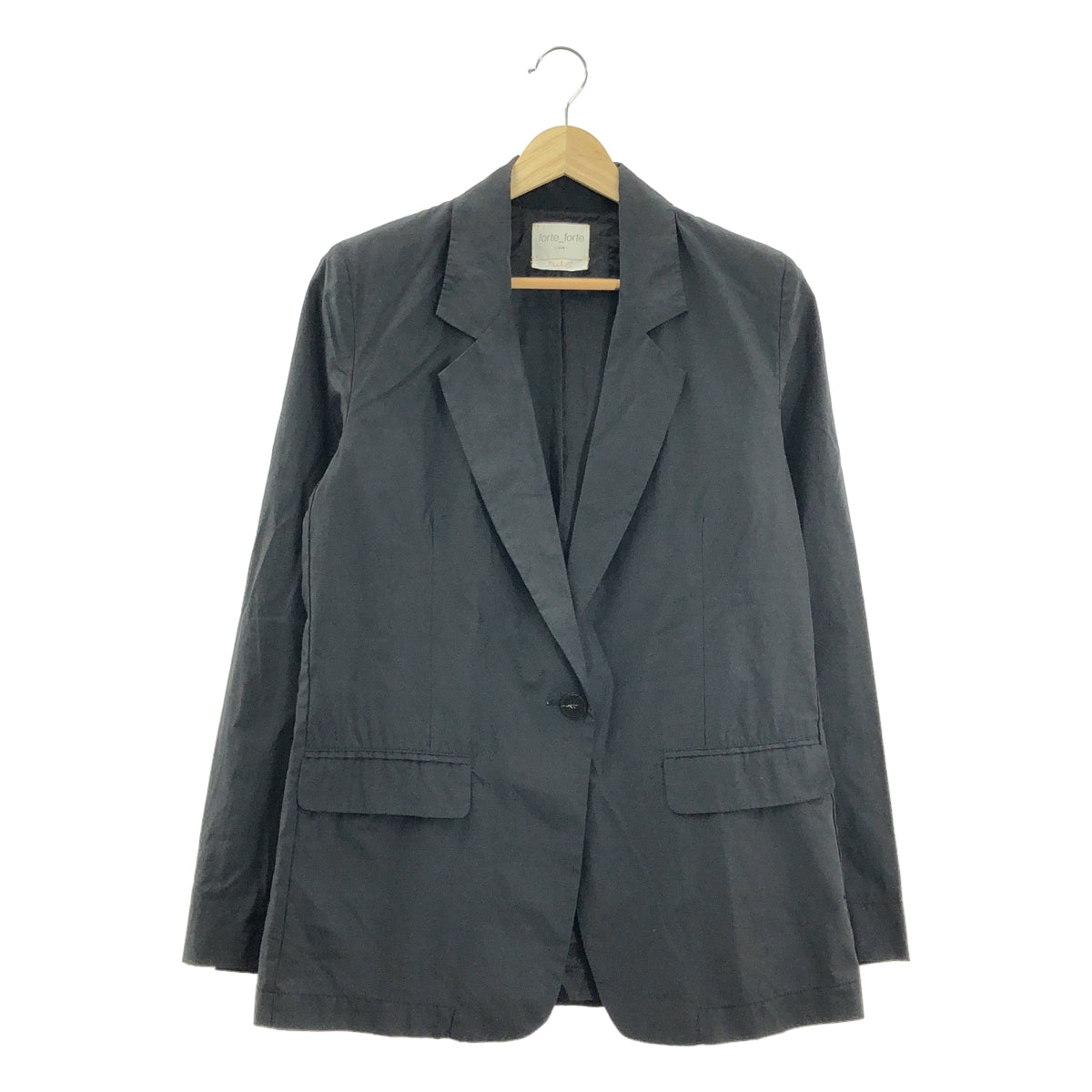 forte_forte | 棉混紡修身外套 | 尺寸 1 | 黑色 | 女款