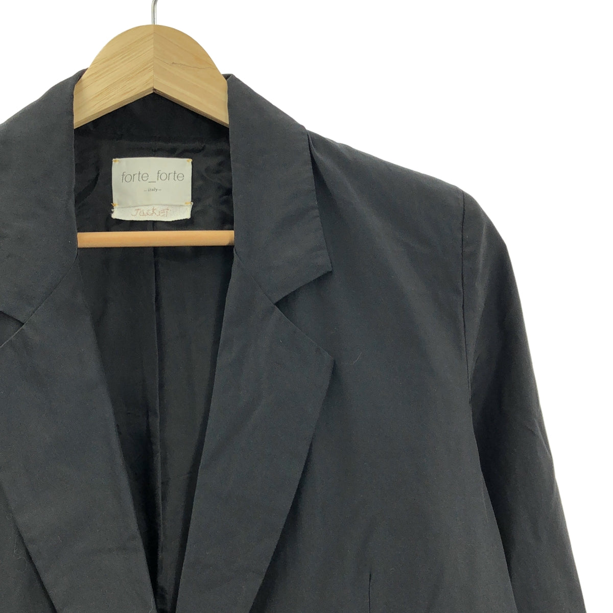 forte_forte | 棉混紡修身外套 | 尺寸 1 | 黑色 | 女款