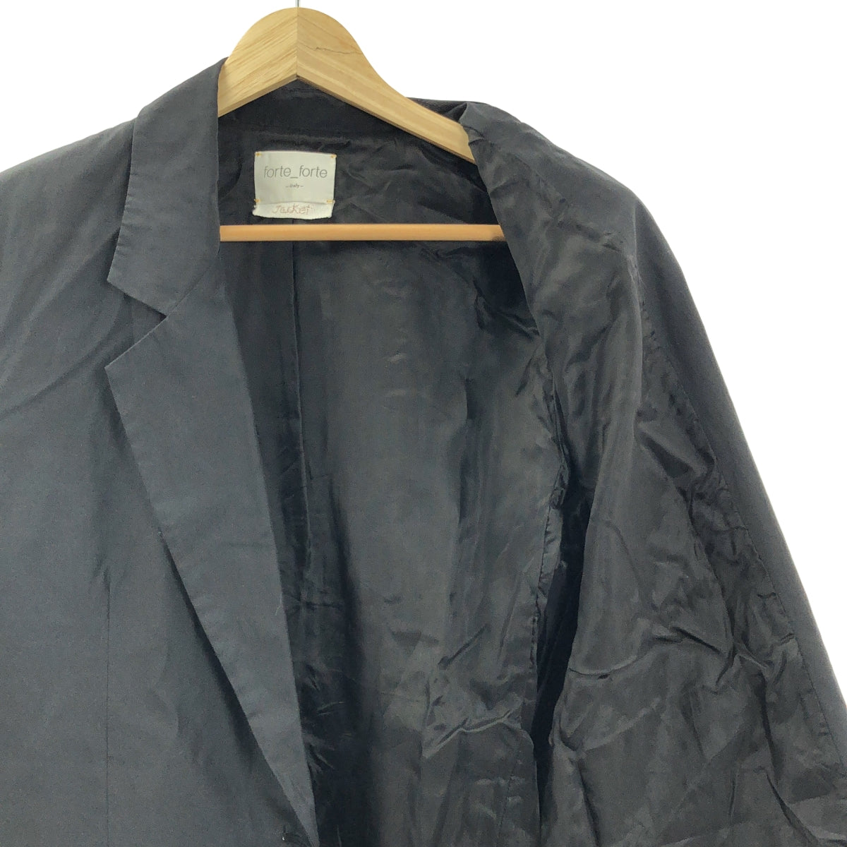 forte_forte | 棉混紡修身外套 | 尺寸 1 | 黑色 | 女款