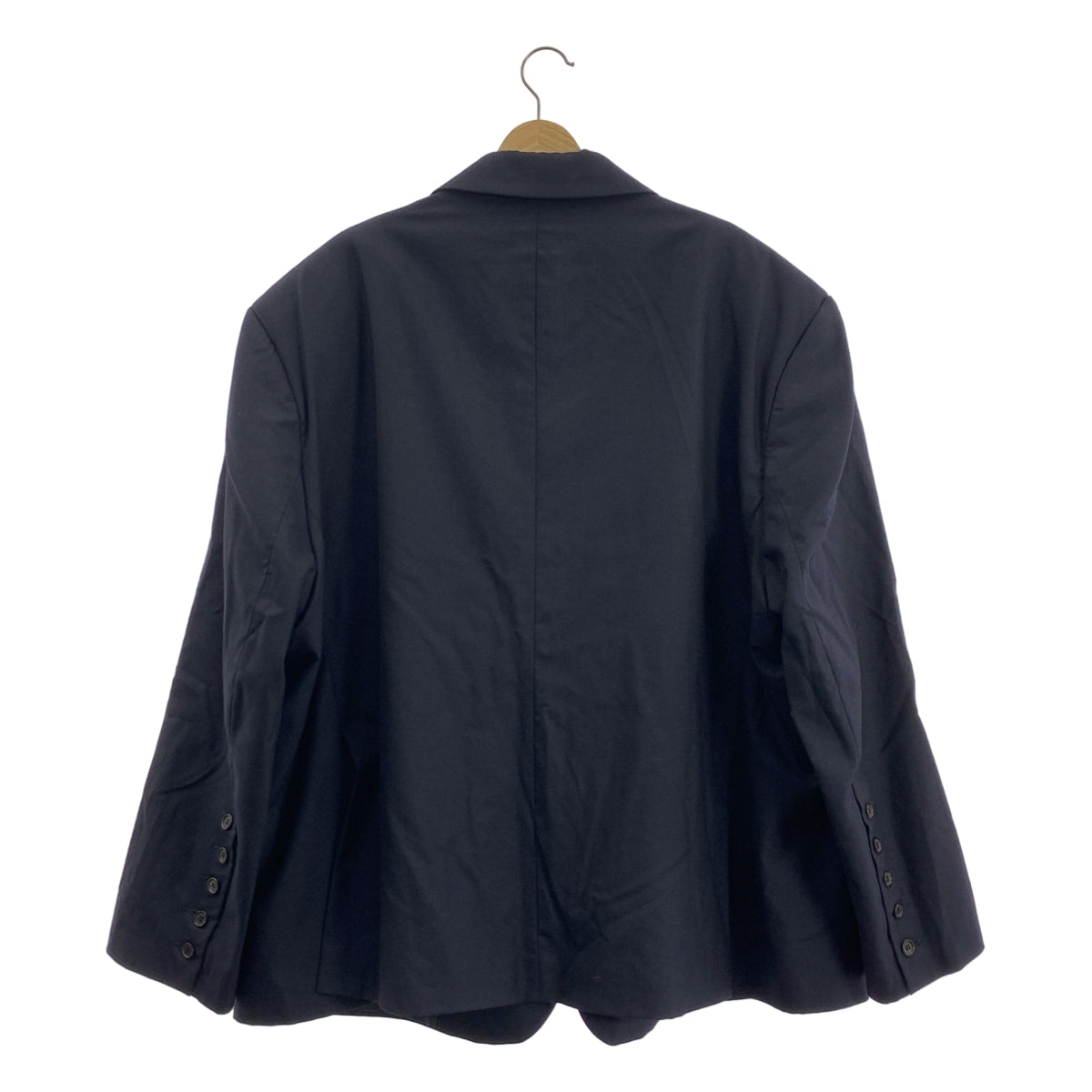 HED MAYNER / ヘドメイナー | メリノウール オーバーサイズ 2B テーラードジャケット | 1 | ネイビー | メンズ