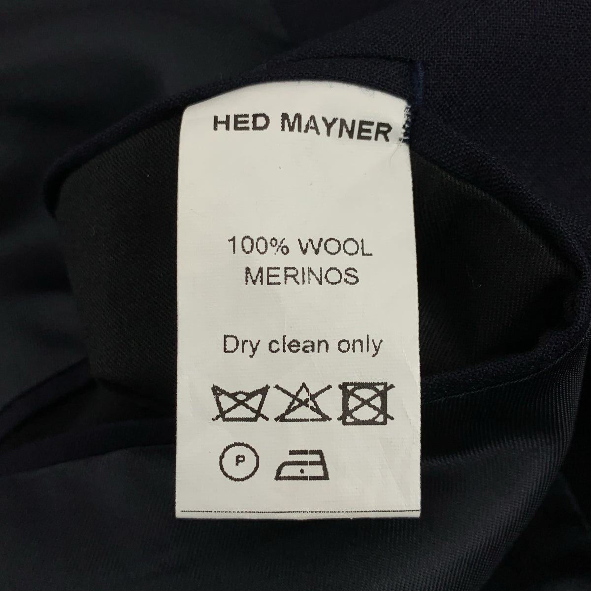 HED MAYNER | 美利奴羊毛超大 2B 訂製外套 | 尺寸 1 | 海軍藍 | 男款