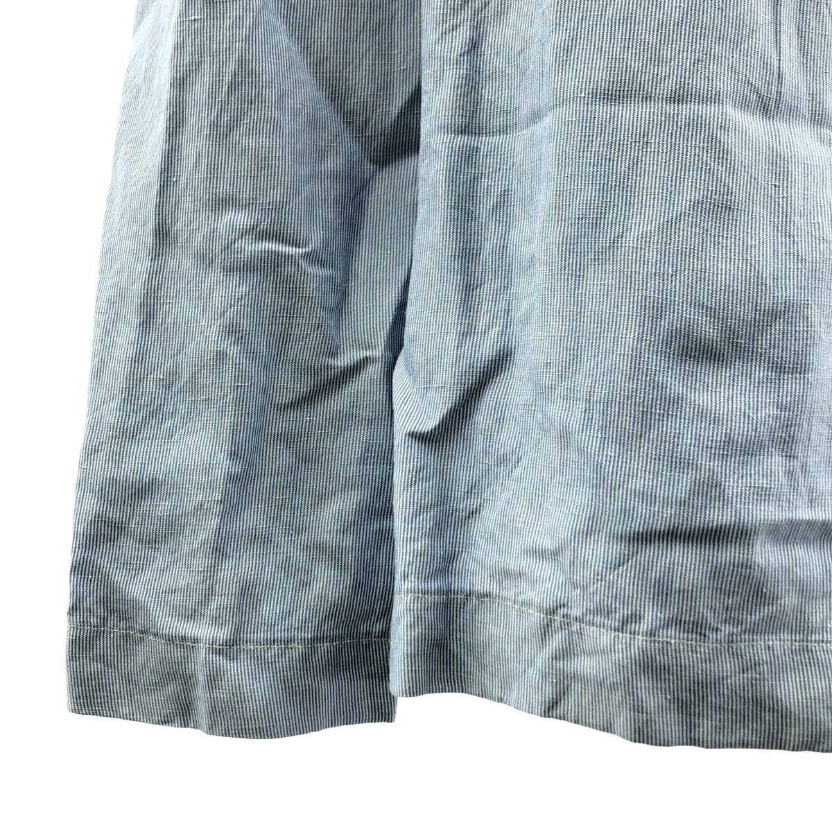 mina perhonen / ミナペルホネン | comfy シルク コットン ストライプ ピンタック シャツワンピース | 36 | レディース