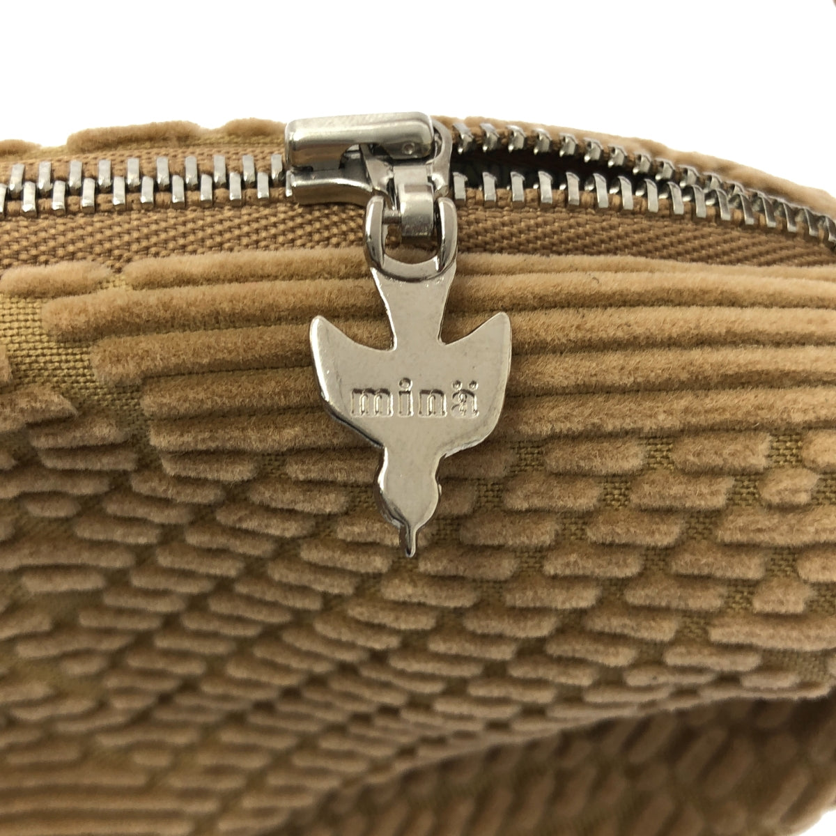 mina perhonen / ミナペルホネン | 2023AW | crystal pouch / land puzzle / クリスタル ポーチ / 裏地総柄 |