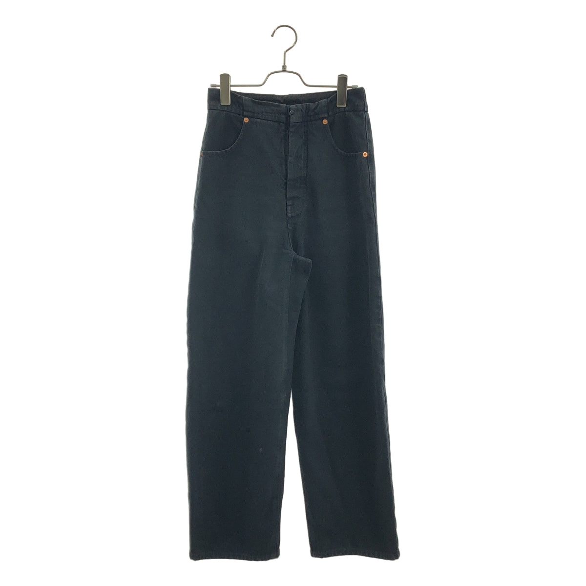 MM6 Maison Margiela / エムエムシックスメゾンマルジェラ | 2023AW | ロゴパッチ ワイド デニムパンツ | 26 | レディース