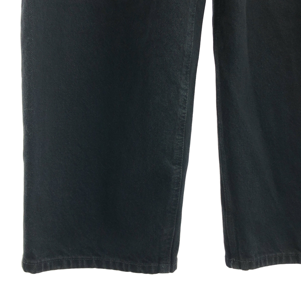 MM6 Maison Margiela / エムエムシックスメゾンマルジェラ | 2023AW | ロゴパッチ ワイド デニムパンツ | 26 | レディース