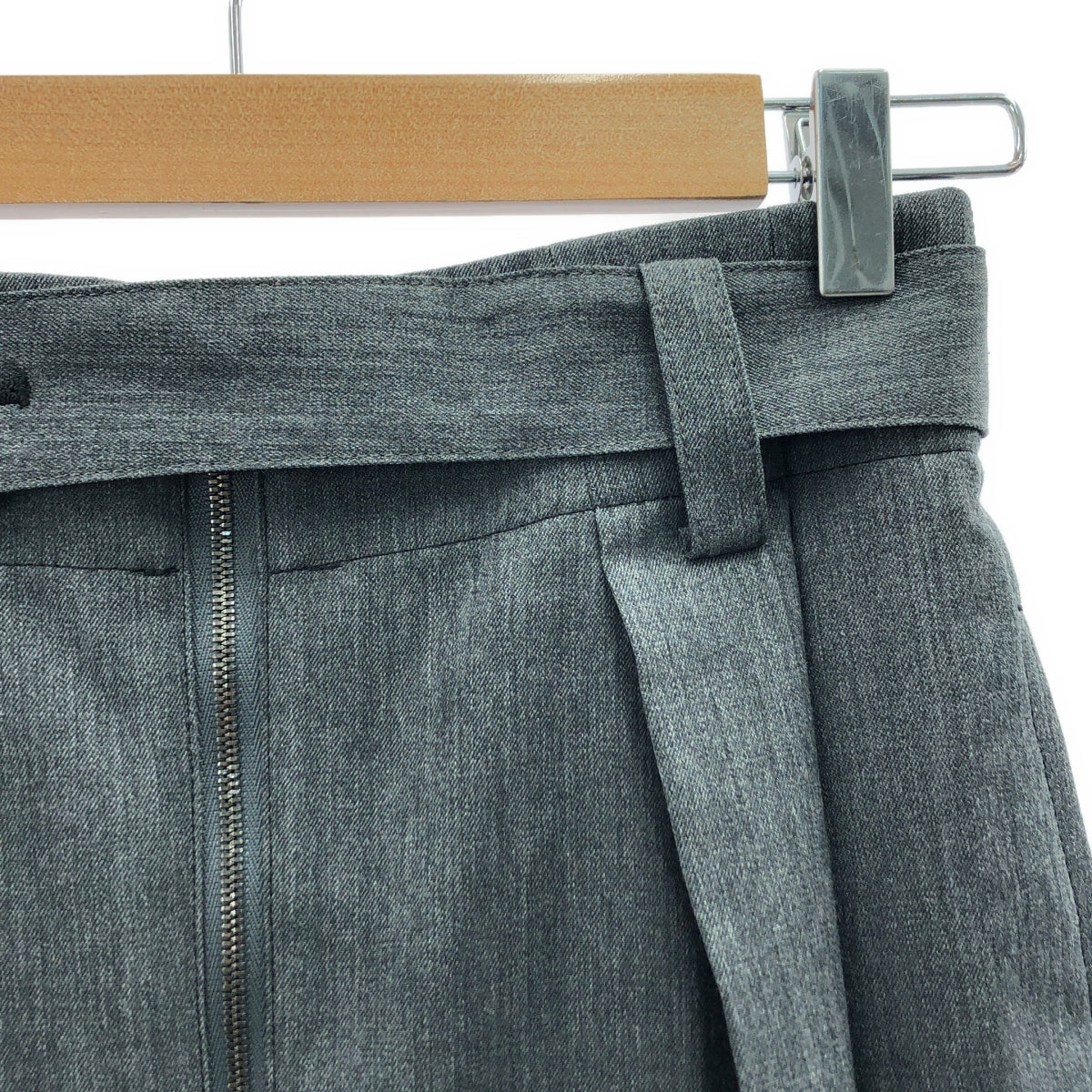 [品相良好] LOHEN / 羅亨 | 高支羊毛雙層麥金褲 | 36 | 灰色 | 女款