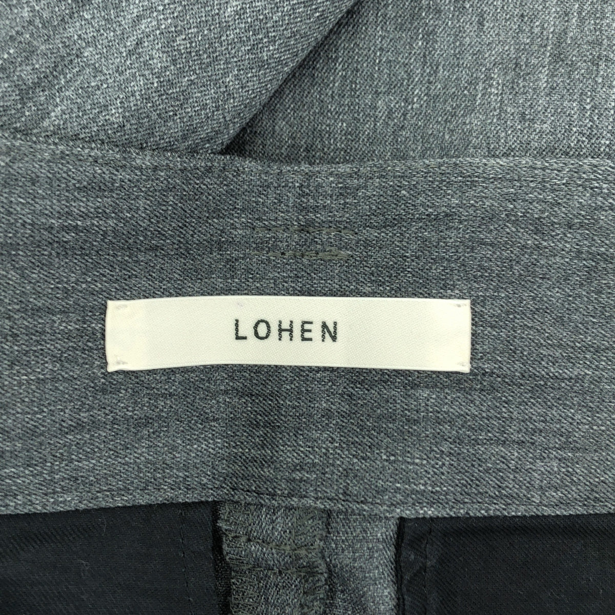 【美品】  LOHEN / ローヘン | ハイカウントウール ダブル マッキン パンツ | 36 | グレー | レディース