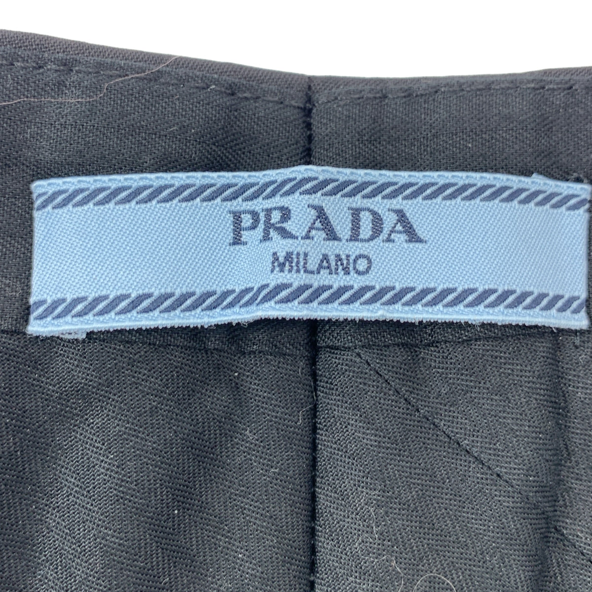 PRADA / プラダ | ウール ストレート スラックスパンツ | 40S | ブラック | レディース