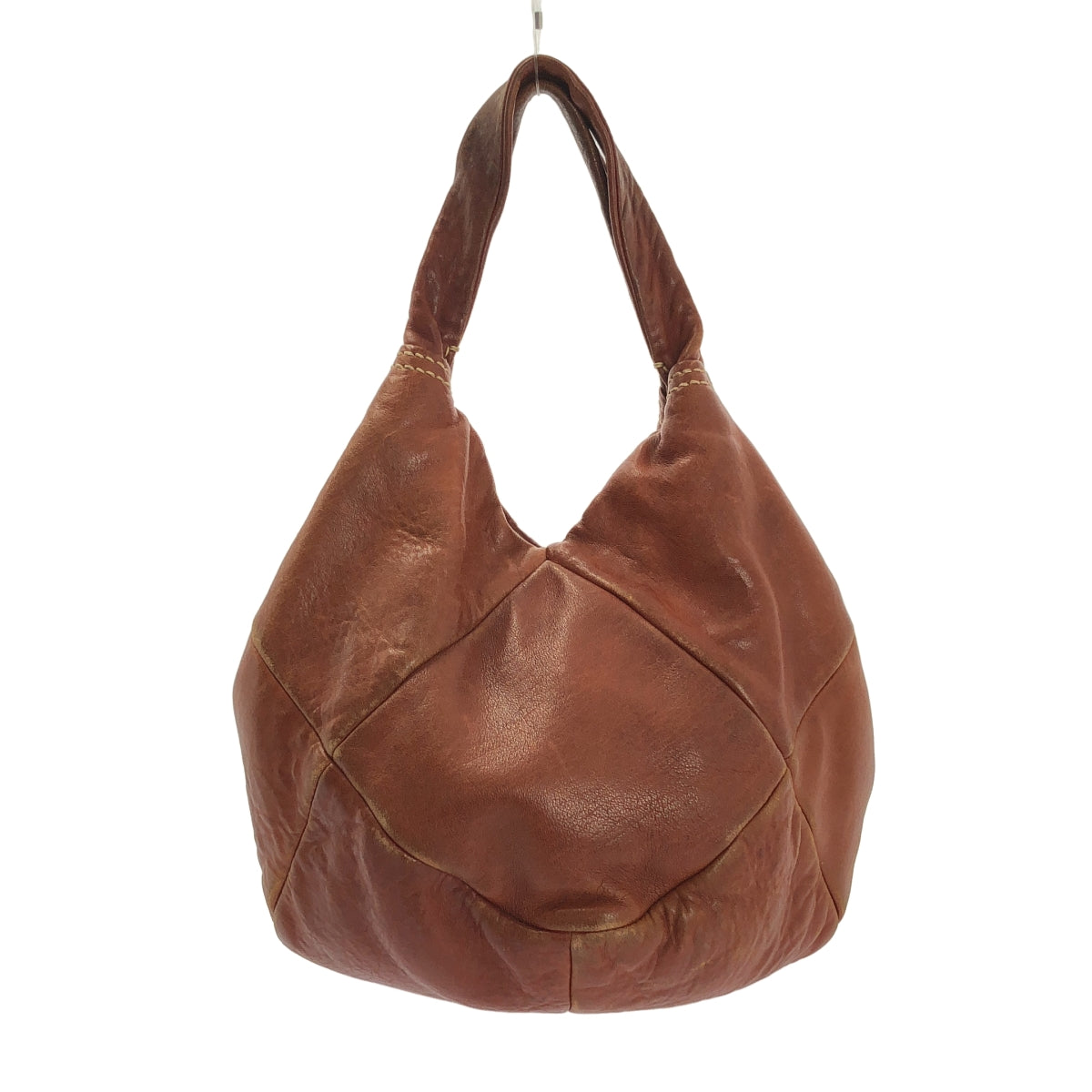 genten / ゲンテン | レザー ロゴ ハンド トートバッグ / ロゴ総裏地 |