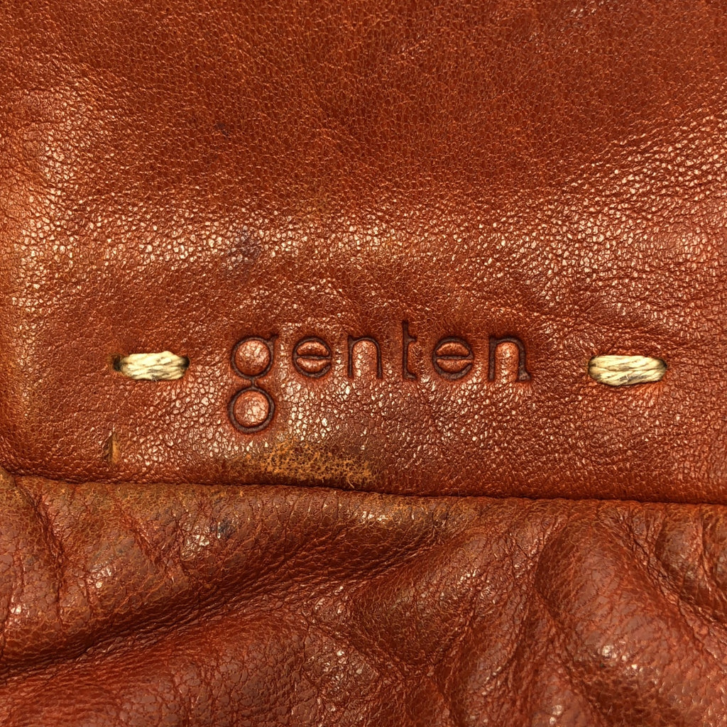 genten / ゲンテン | レザー ロゴ ハンド トートバッグ / ロゴ総裏地 |
