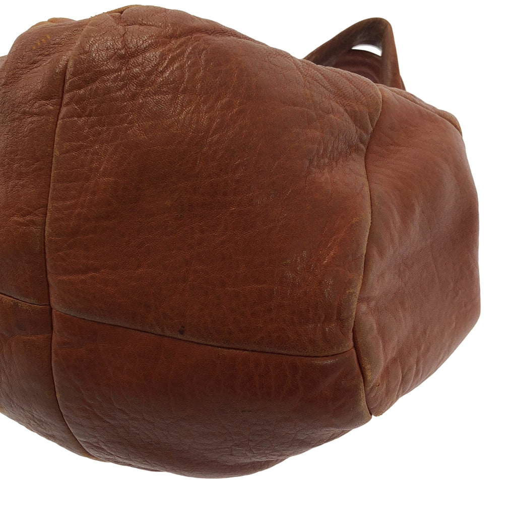 genten / ゲンテン | レザー ロゴ ハンド トートバッグ / ロゴ総裏地 |