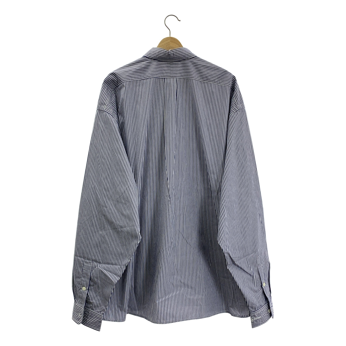 【미품】 Sillage / 시어지 | 코튼 스트라이프 오버 사이즈 셔츠 | F | 블루 | 남성