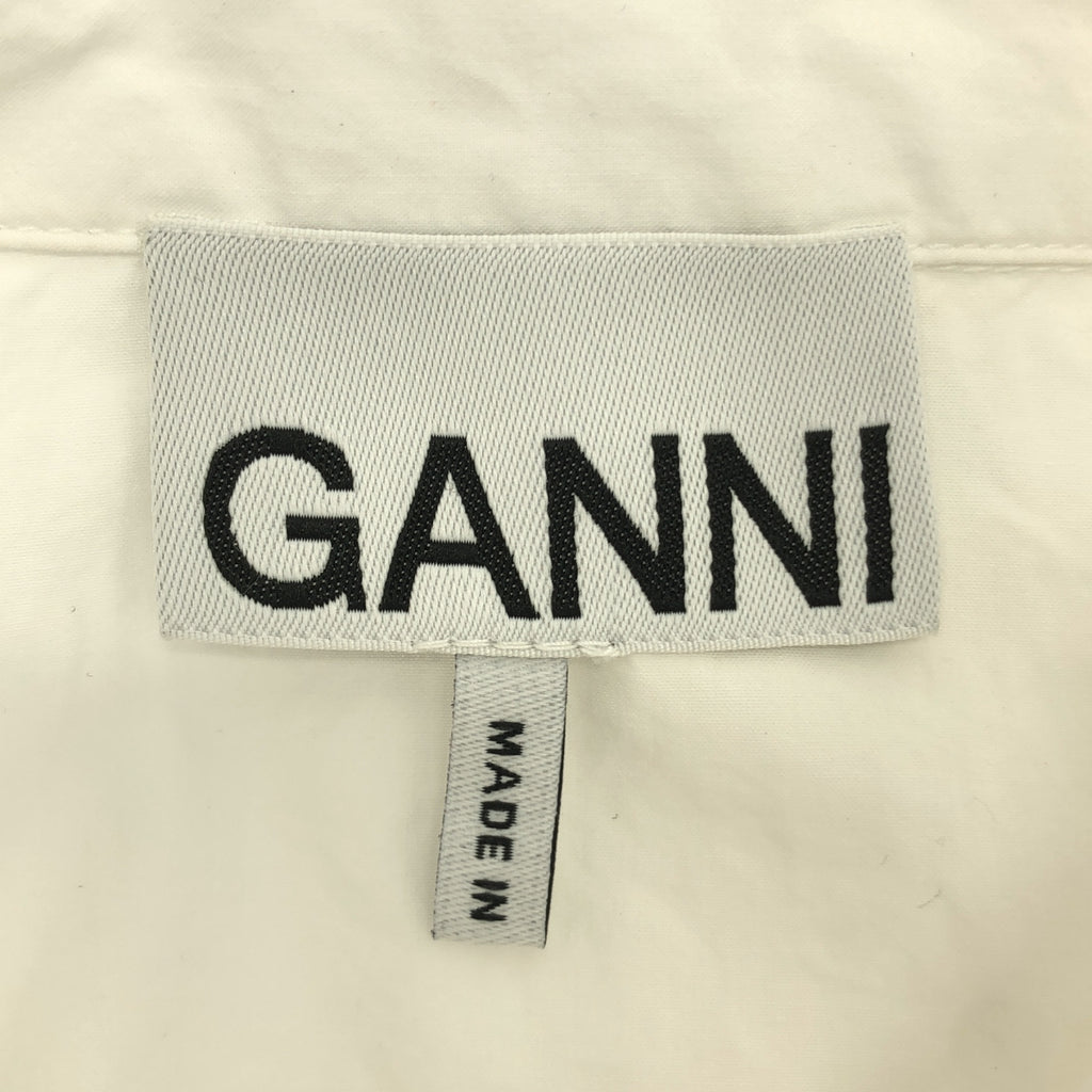 Ganni / ガニー | レース コットン ノースリーブ シャツ | 34 | レディース