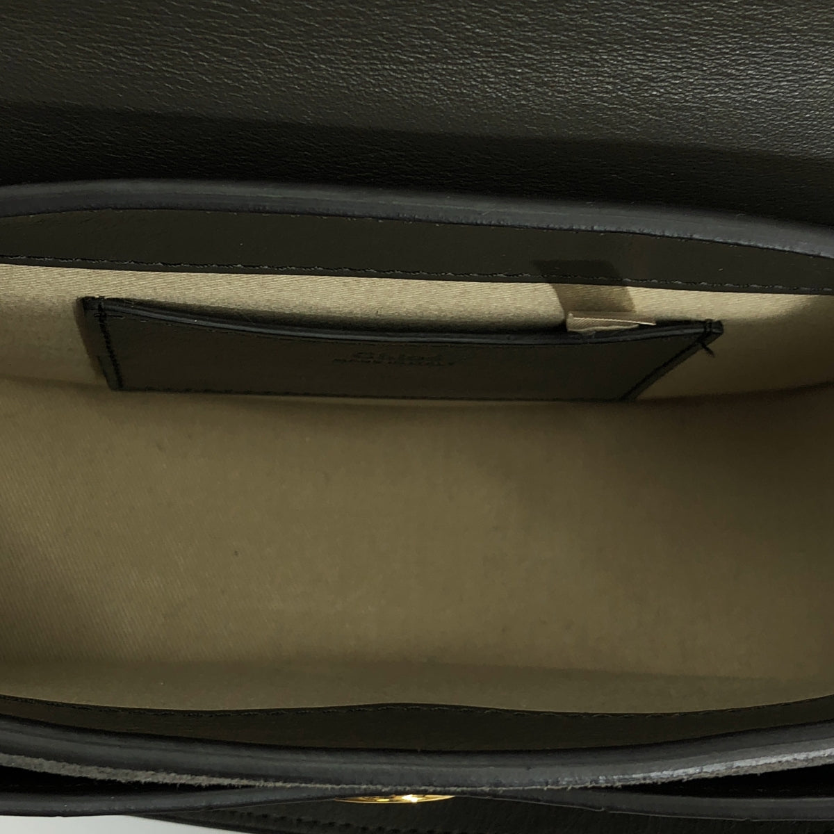 [狀況良好] Chloe | Tess 鱷魚壓紋雙向單肩包 |深棕色/棕色 |女性的