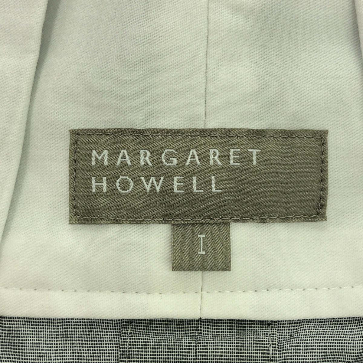 MARGARET HOWELL / 마가렛 하웰 | 코튼 2 택 미디 스커트 | 1 | 회색 | 여성