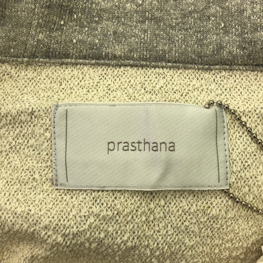 [新] prasthana / Prasthana |全天候運動半拉鍊連帽衫 | M |灰色 |男士