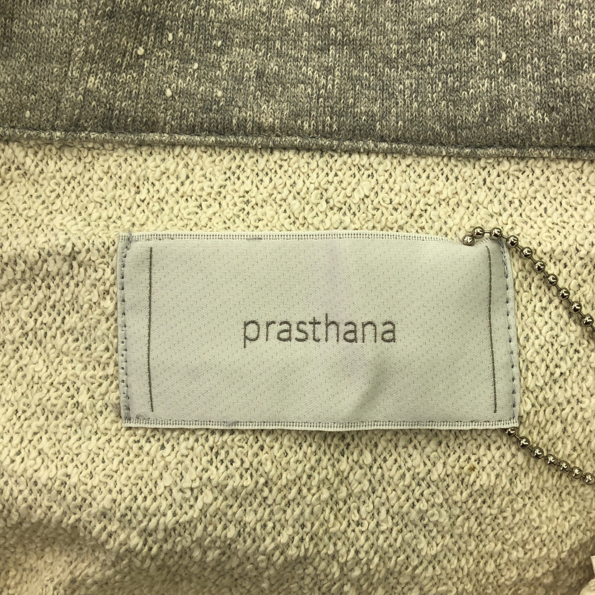 【신품】 prasthana / 프라스타나 | allweather sweat half zip hoodie | M | 회색 | 남성