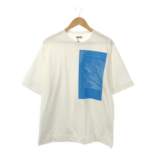 【신품】 RAKINES / 라키네스 | 2024SS | 28G Tenjiku - OG T-shirt / 프린트 티셔츠 | 2 | white | 남성