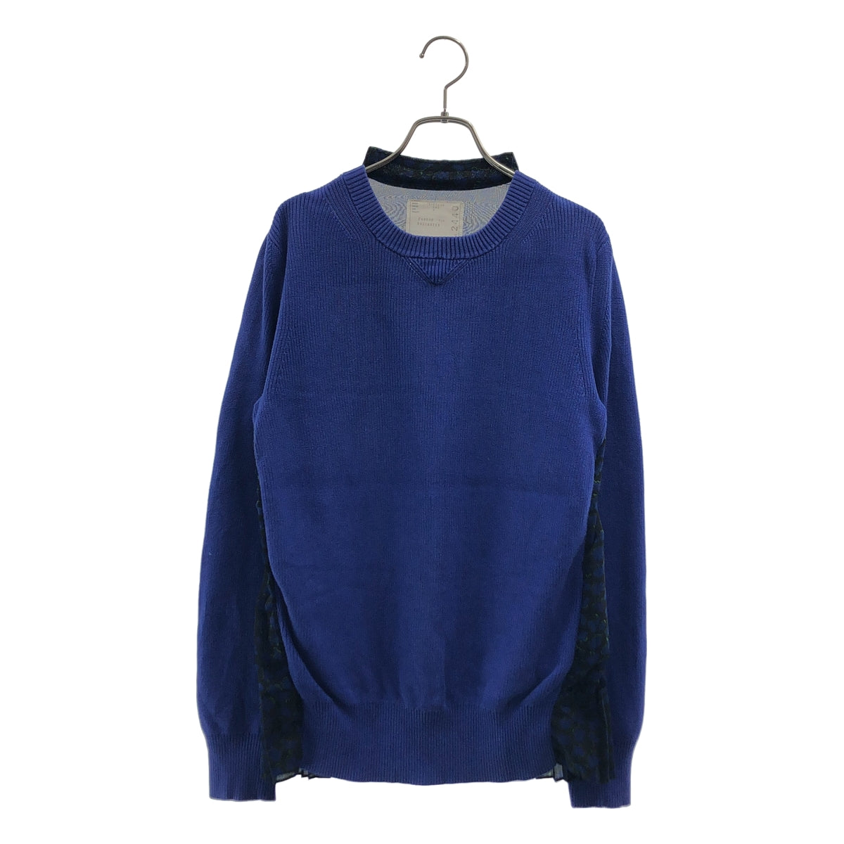 sacai / サカイ | ニット切替 シフォン プリント プルオーバー | 3 | レディース