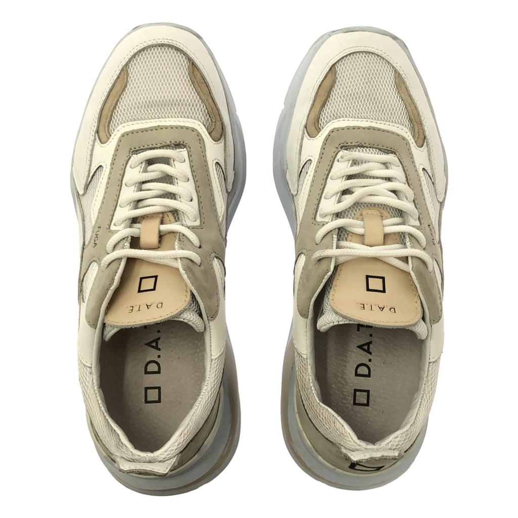 日期 | FUGA 網眼白-CUOIO 皮革運動鞋 | 尺寸 24.5 | 女款