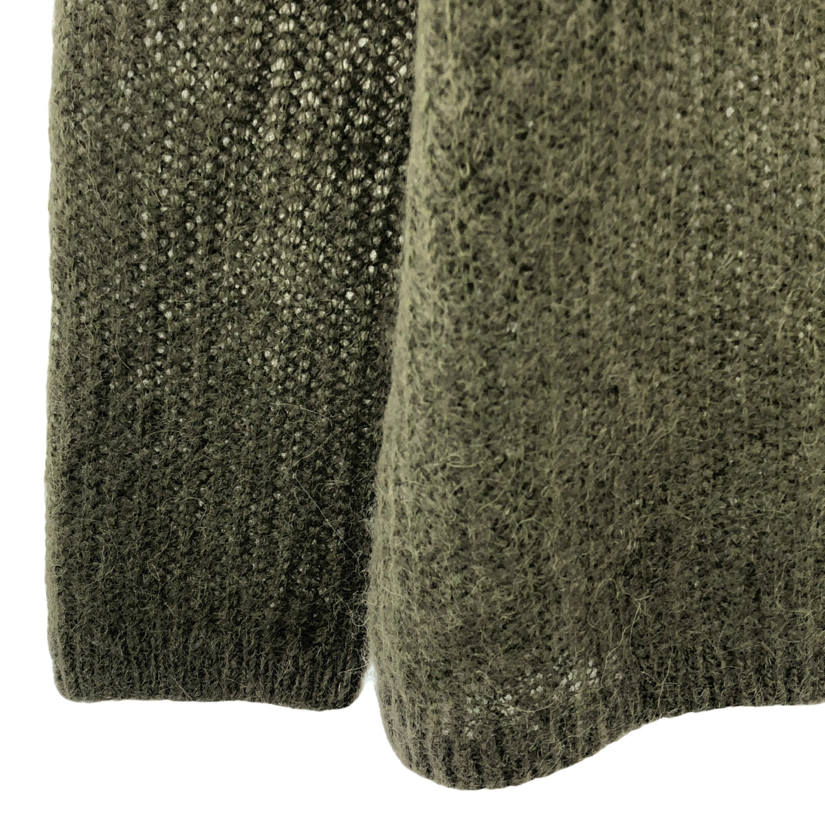 ZUCCa / ズッカ | アルパカ混 クルーネックニット | M | カーキ | レディース