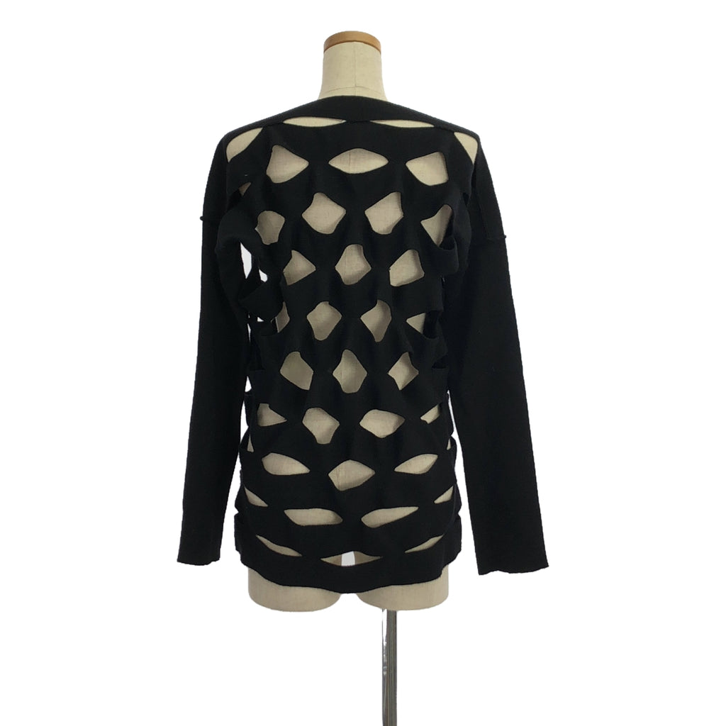 JUNYA WATANABE COMME des GARCONS / 준야와타나베 | 컷 워크 롱 슬리브 니트 | S | 블랙 | 여성