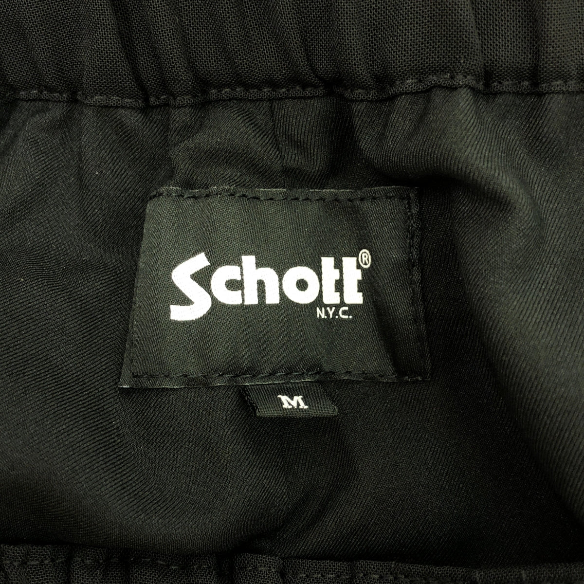 SCHOTT / Shot | SLUB CHIFFON PANTS | M | Black | Men's