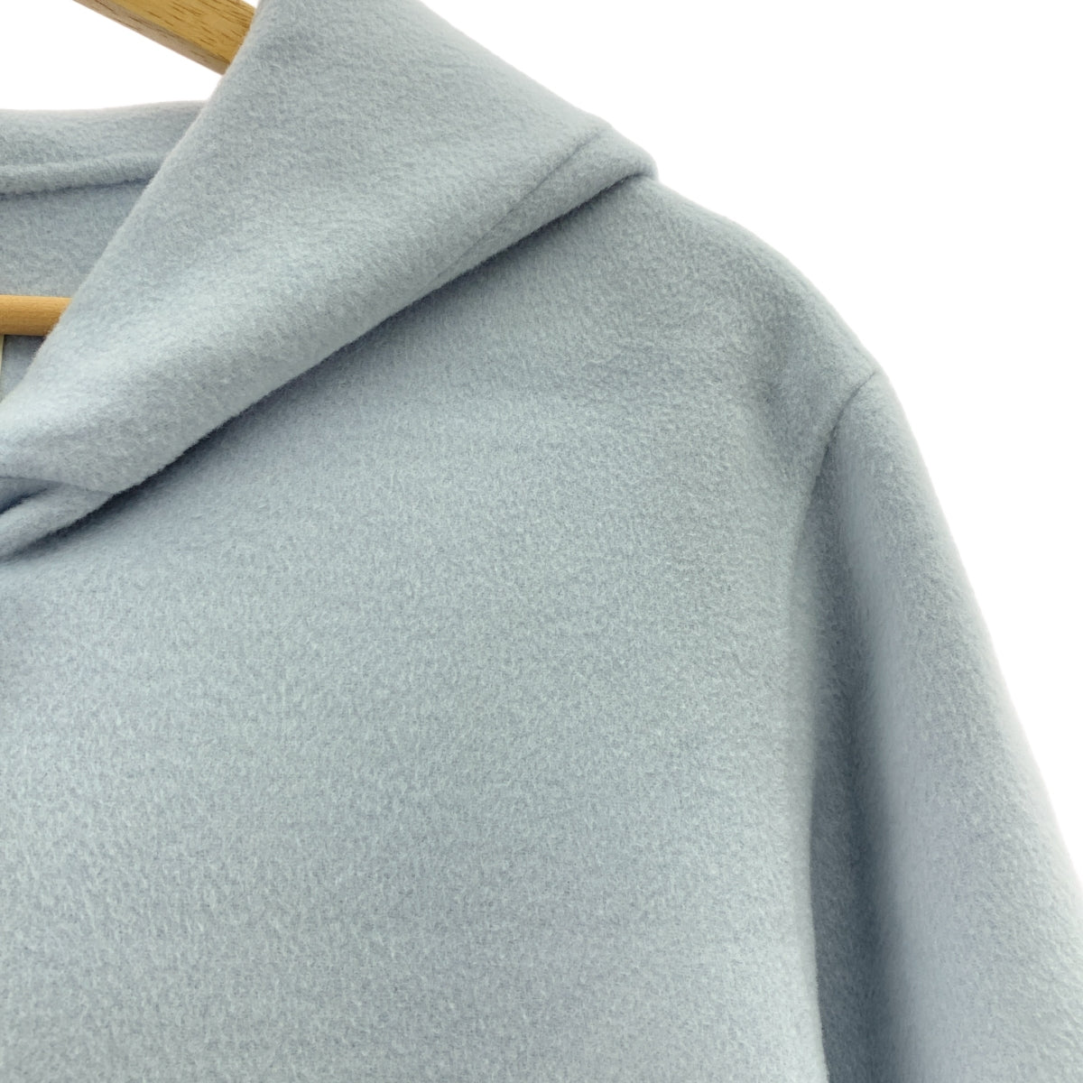 IENA | Super 160 雙面連帽大衣 | 36碼 | 淺藍色 | 女款